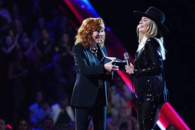 Reba McEntire and Lainey Wilson on 'The Voice.' McEntire invited Wilson to become a member of the Grand Ole Opry. - Credit: Tyler Golden/NBC