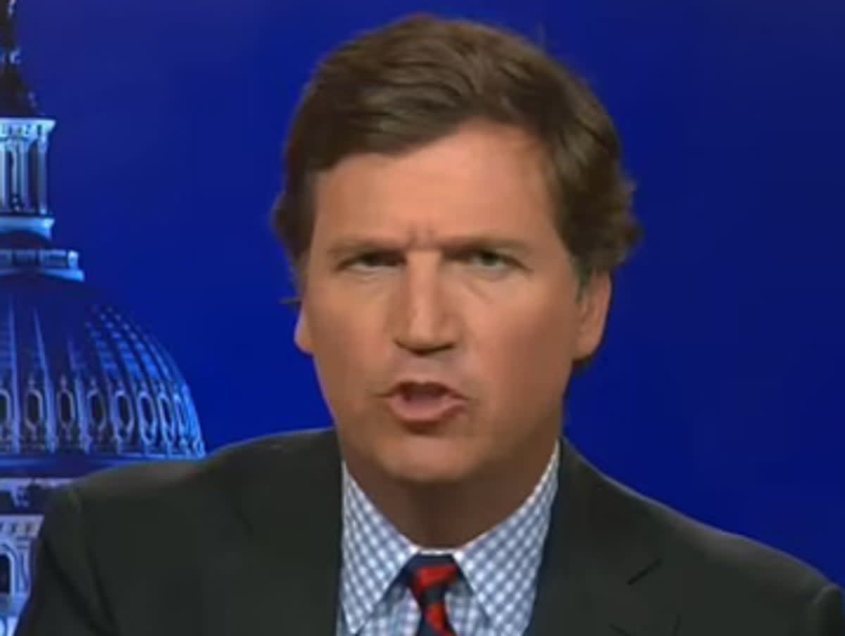 Tucker Carlson is known for airing controversial, far-right views on his show  (Fox News)