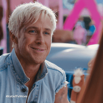 GIF of Ryan as Ken winking