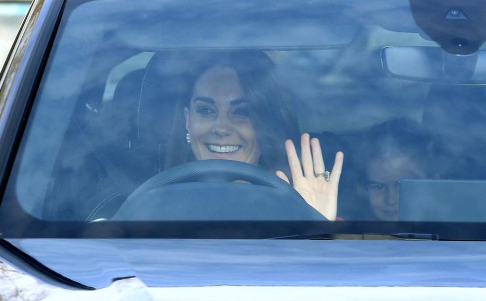 Kate Middleton and Princess Charlotte arrive at Queen's Christmas lunch | Tim Rooke/Shutterstock