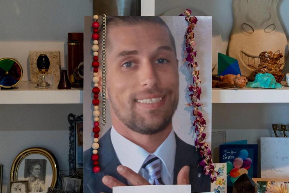 A photo of the late Jeremy Banach features prominently in his parent’s Star home. His parents remembered him as someone who’d light up any room.