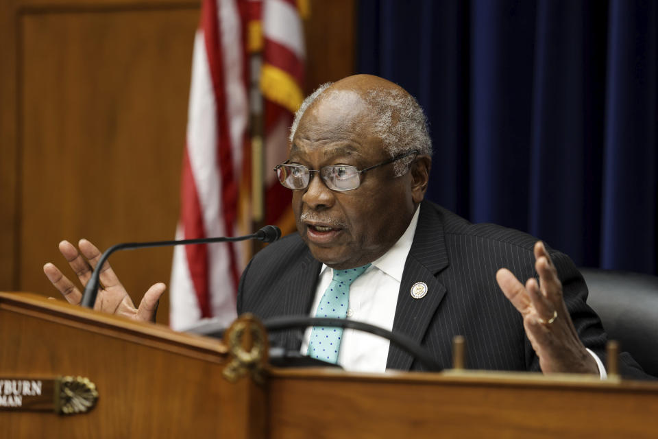 Rep. James Clyburn (D-S.C.) has called on Biden to name more Black leaders to top administration jobs.  (Photo: Graeme Jennings/Pool via Associated Press)