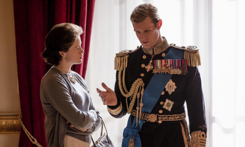 Claire Foy and Matt Smith in The Crown