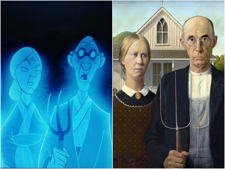 Mulan American Gothic painting reference