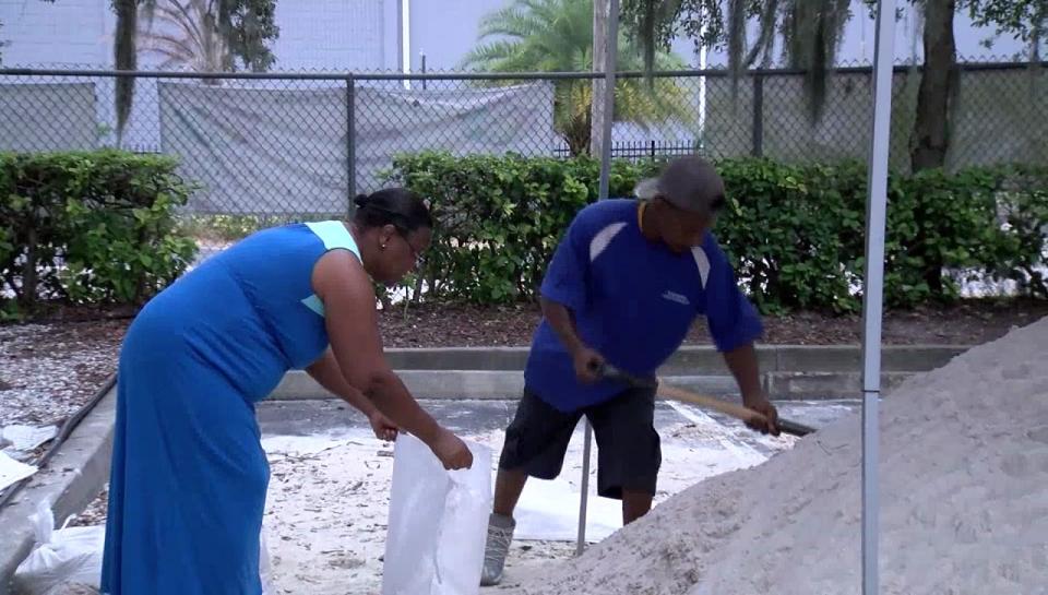 IMAGE: Hillsborough County, Fla., storm preparations (WFLA-TV via NBC News Channel)