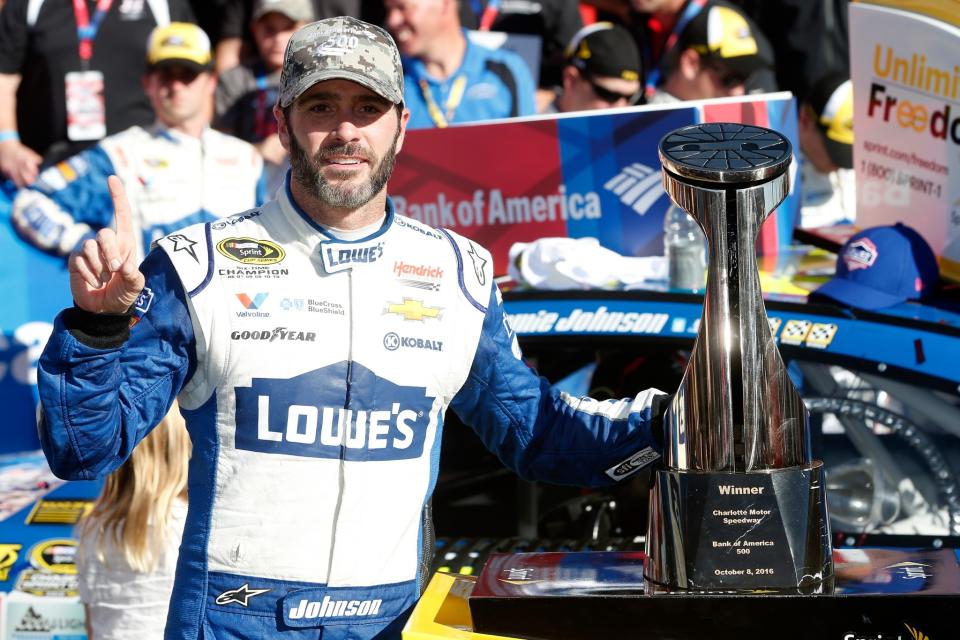 Jimmie Johnson vaults up seven spots this week. (Getty)