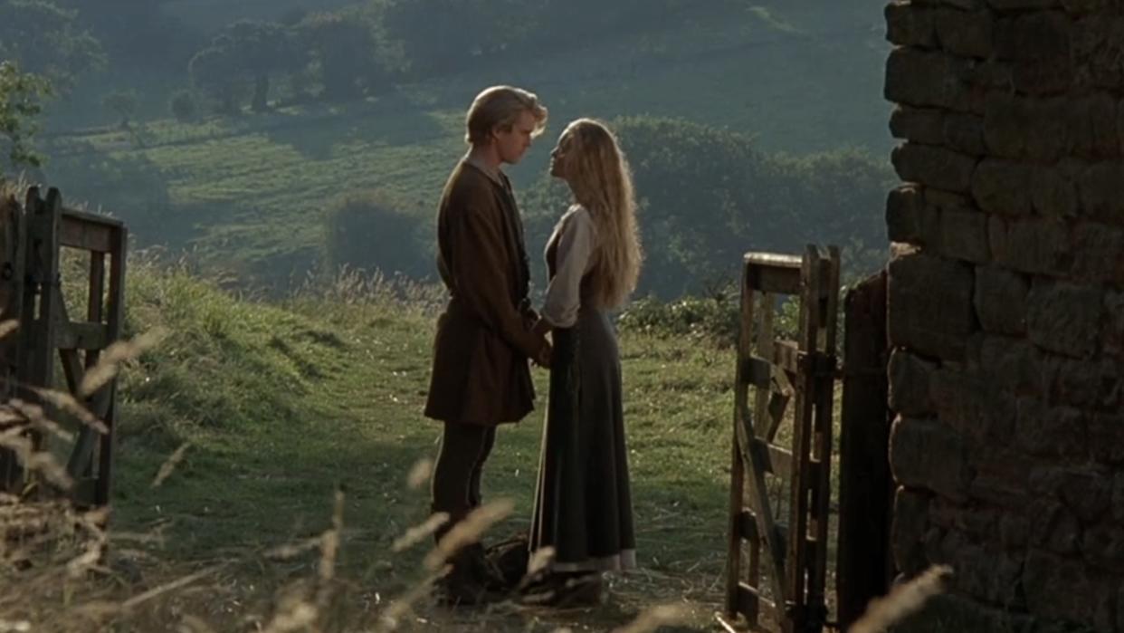  Westley and Buttercup facing each other in The Princess Bride. 