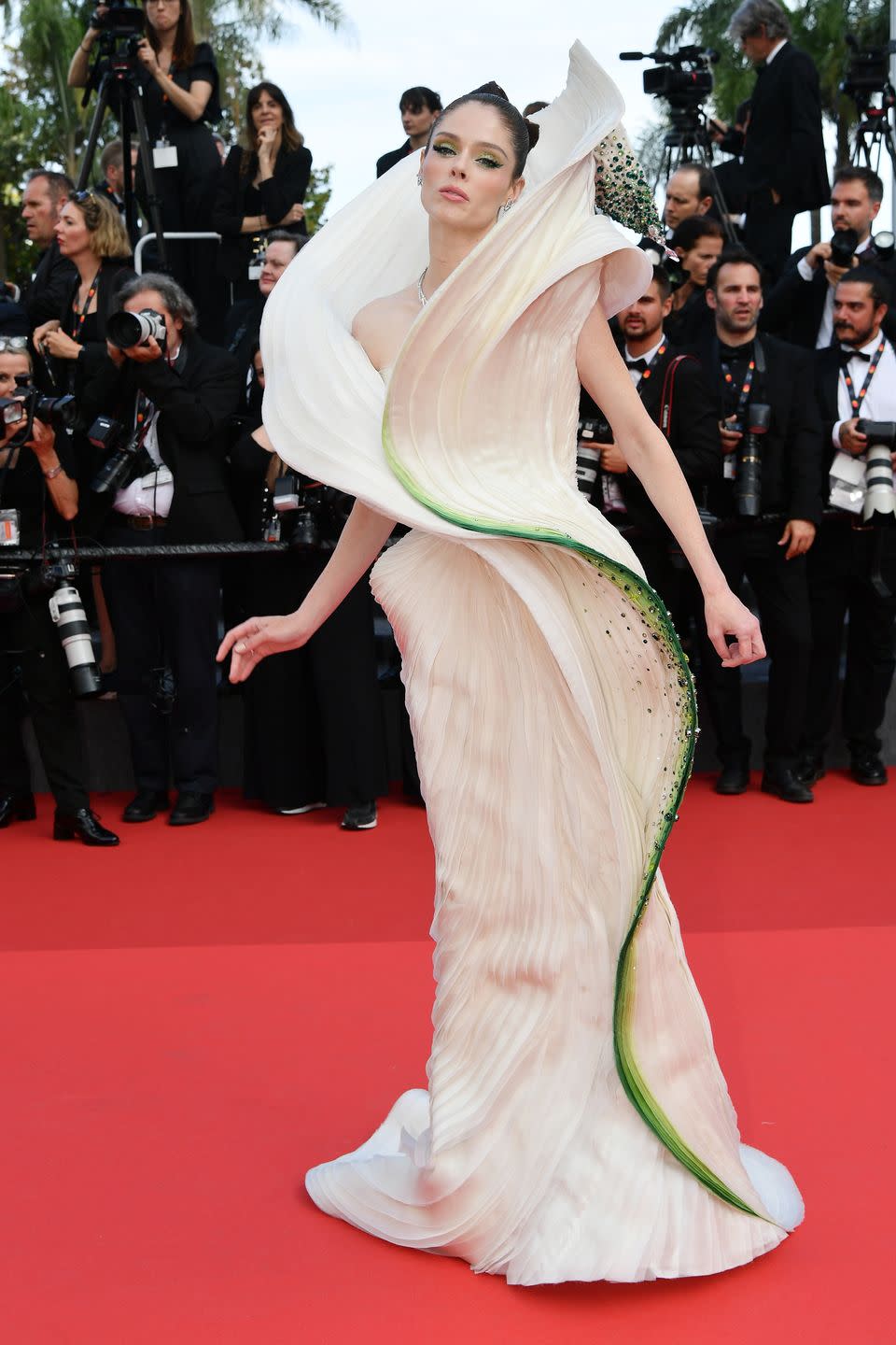 cannes, france may 24 coco rocha attends the la plus precieuse des marchandises the most precious of cargoes red carpet at the 77th annual cannes film festival at palais des festivals on may 24, 2024 in cannes, france photo by dominique charriauwireimage