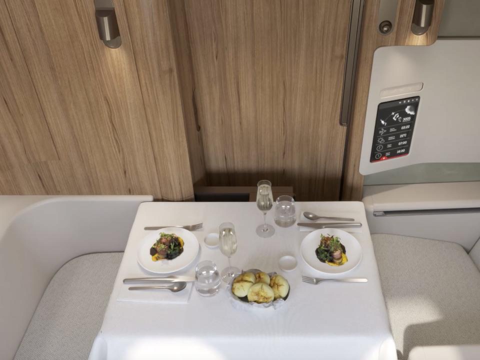 Qantas A350-1000 first class.