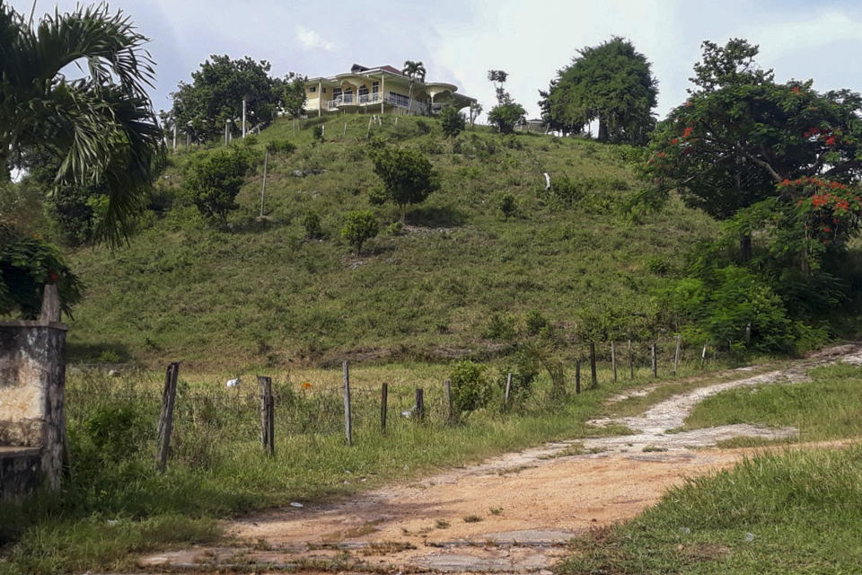 This photo shows a home where Kamala Harris' great-uncle, Newton Harris lived before his passing, and where other relatives now live in Orange Hill, St Ann, Jamaica, Thursday, Aug. 13, 2020. After following her career for years, Harris' extended family in Jamaica is elated at their relative’s rise to a historic nomination. (AP Photo/Sharlene Hendricks)