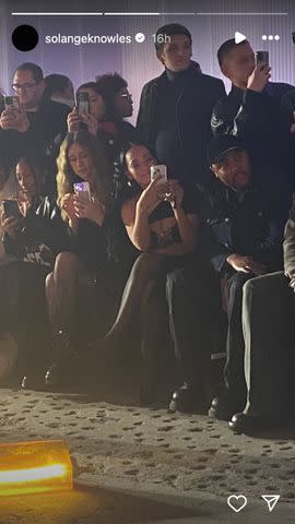 <p>Solange Knowles/Instagram</p> Solange at the Luar show