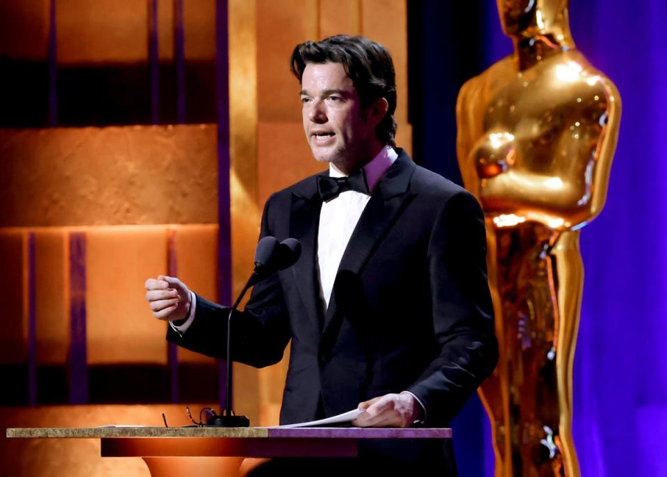 Mulaney during his monologue on Tuesday (Getty Images)