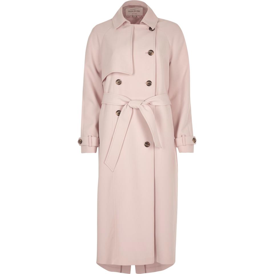 Pink Trench Coat