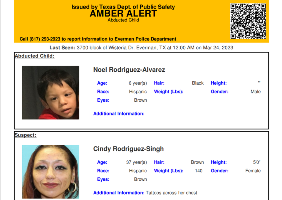 Everman police are looking for 6-year-old Noel Rodriguez-Alvarez, who hasn’t been seen since the fall of 2022. Texas Department of Public Safety