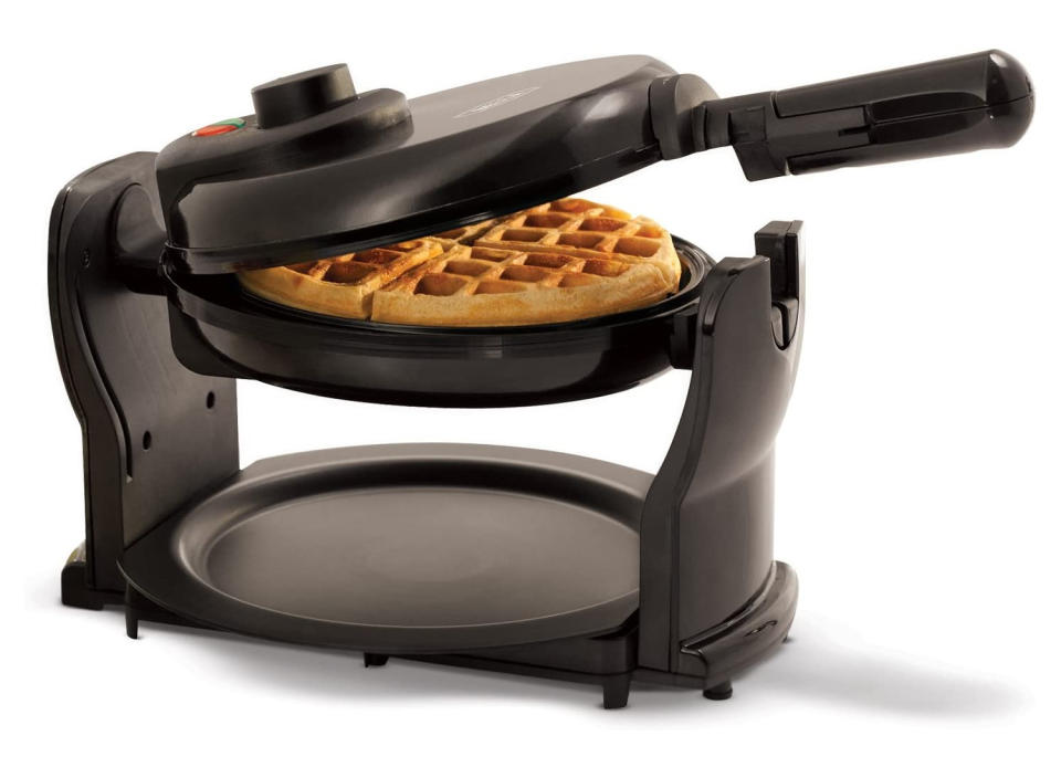 With this rotating waffle iron you can make airy waffles in no time.  (Source: Amazon)