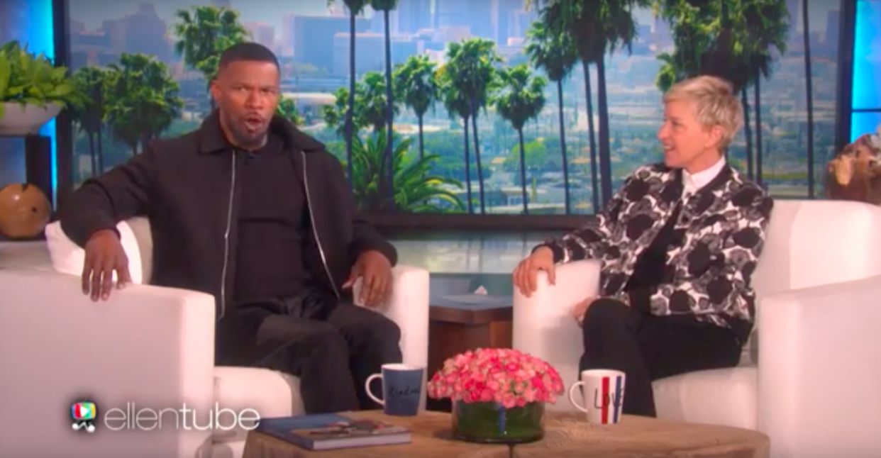 Jamie Foxx showed off his hilarious Denzel Washington impression on “Ellen” and he nailed it