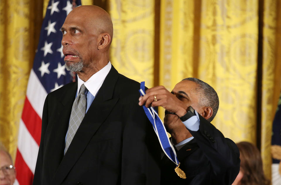 President Obama presents the 2016 Medal of Freedom to star-studded honorees