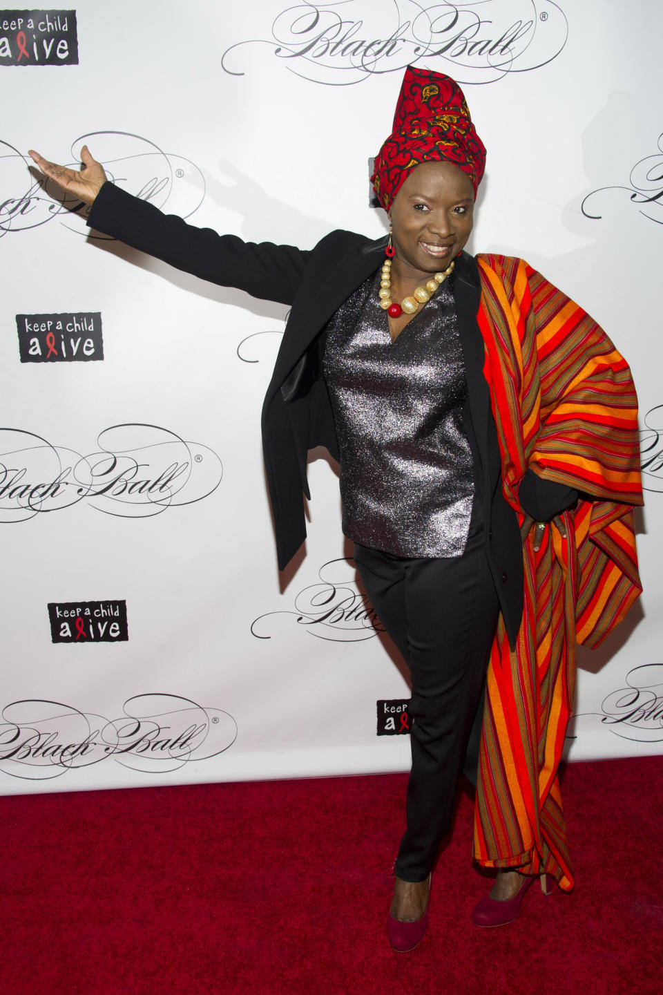 Angelique Kidjo attends Keep a Child Alive's ninth annual Black Ball on Thursday, Dec. 6, 2012 in New York. (Photo by Charles Sykes/Invision/AP)