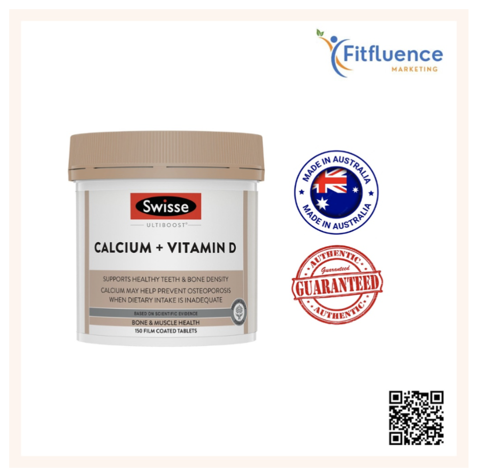 Swisse UB Calcium + Vitamin D 150 Tabs. (PHOTO: Shopee Malaysia)