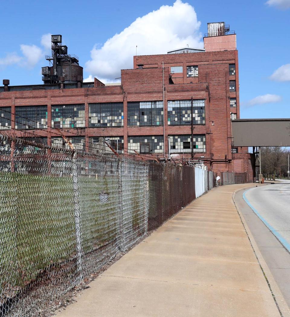 Plans are for the former Goodyear rubber mixing plant in Akron to be razed next year.