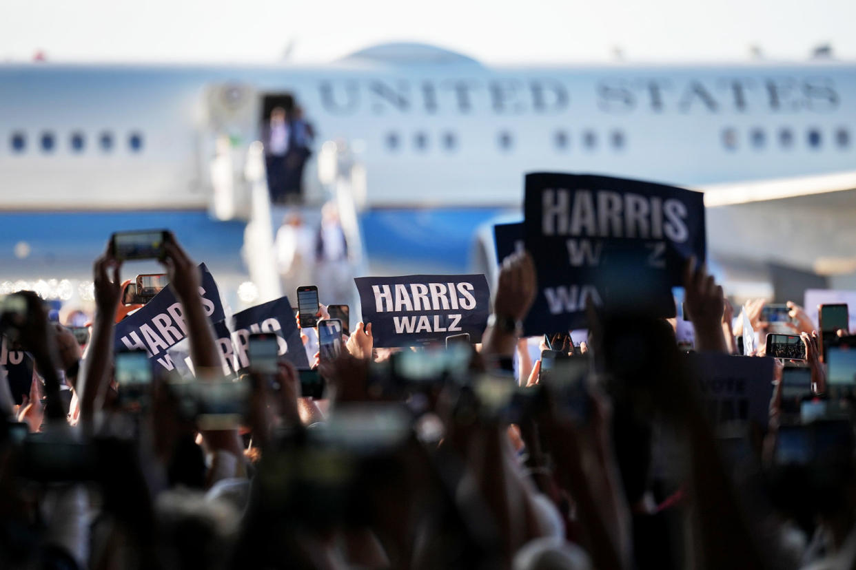 Kamala Harris Tim Walz rally Detroit Andrew Harnik/Getty Images