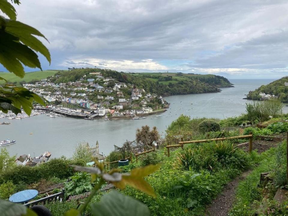 The Dart Estuary and Kingswear from above Dartmouth.