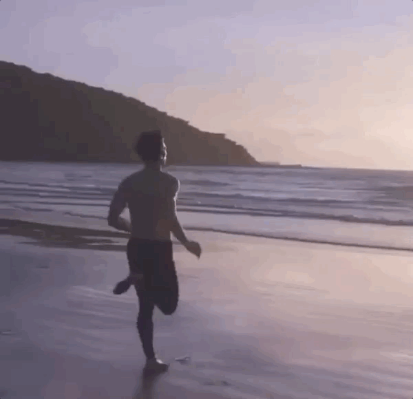 Adam Driver Runs Into Ocean To Swim With a Horse