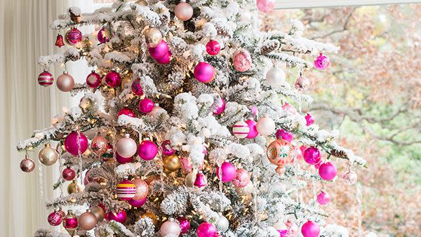 christmas tree decoration ideas pink tree decorations