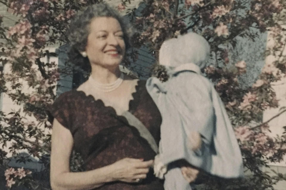 This undated photo provided by Nevada State Police shows Florence Charleston, left, holding her niece. In 1978, a garment bag containing a woman's heavily decayed remains was discovered in a remote area of northern Nevada. On Wednesday, June 14, 2023, Nevada State Police announced that advancements in DNA testing led recently to an identification: Florence Charleston, a Cleveland woman who had moved to Portland, Ore., shortly before her death. (Nevada State Police via AP)