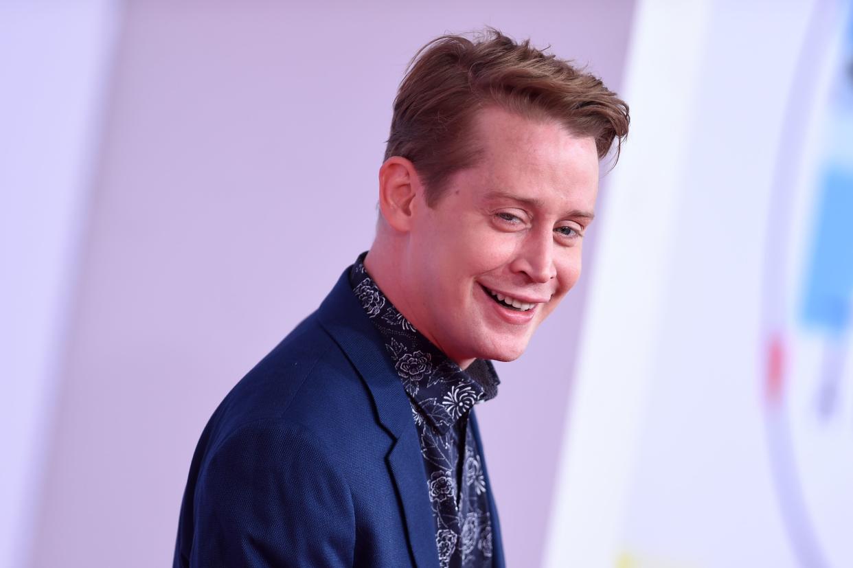 Macaulay Culkin arrives at the American Music Awards on October 9, 2018. (Photo by Valerie Macon/AFP via Getty Images)