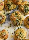 <p>Slathered in buttery, garlicky goodness, these garlic knots are seriously delicious. They’re also easy and quick to make. Just be sure to plan ahead: You’ll have to let your refrigerated <a href="https://www.delish.com/cooking/recipe-ideas/a24794273/easy-pizza-dough-recipe/" rel="nofollow noopener" target="_blank" data-ylk="slk:pizza dough" class="link ">pizza dough</a> come to room temperature for about an hour on the counter.</p><p>Get the <strong><a href="https://www.delish.com/cooking/recipe-ideas/a38761308/garlic-knots-recipe/" rel="nofollow noopener" target="_blank" data-ylk="slk:Garlic Knots recipe" class="link ">Garlic Knots recipe</a></strong>. </p>