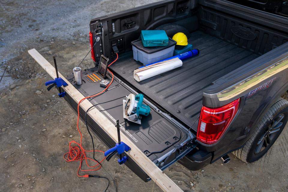 The 2021 Ford F-150 tailgate.