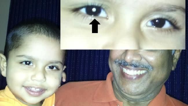 The photo that saved Aayaan's life. Photo: Supplied