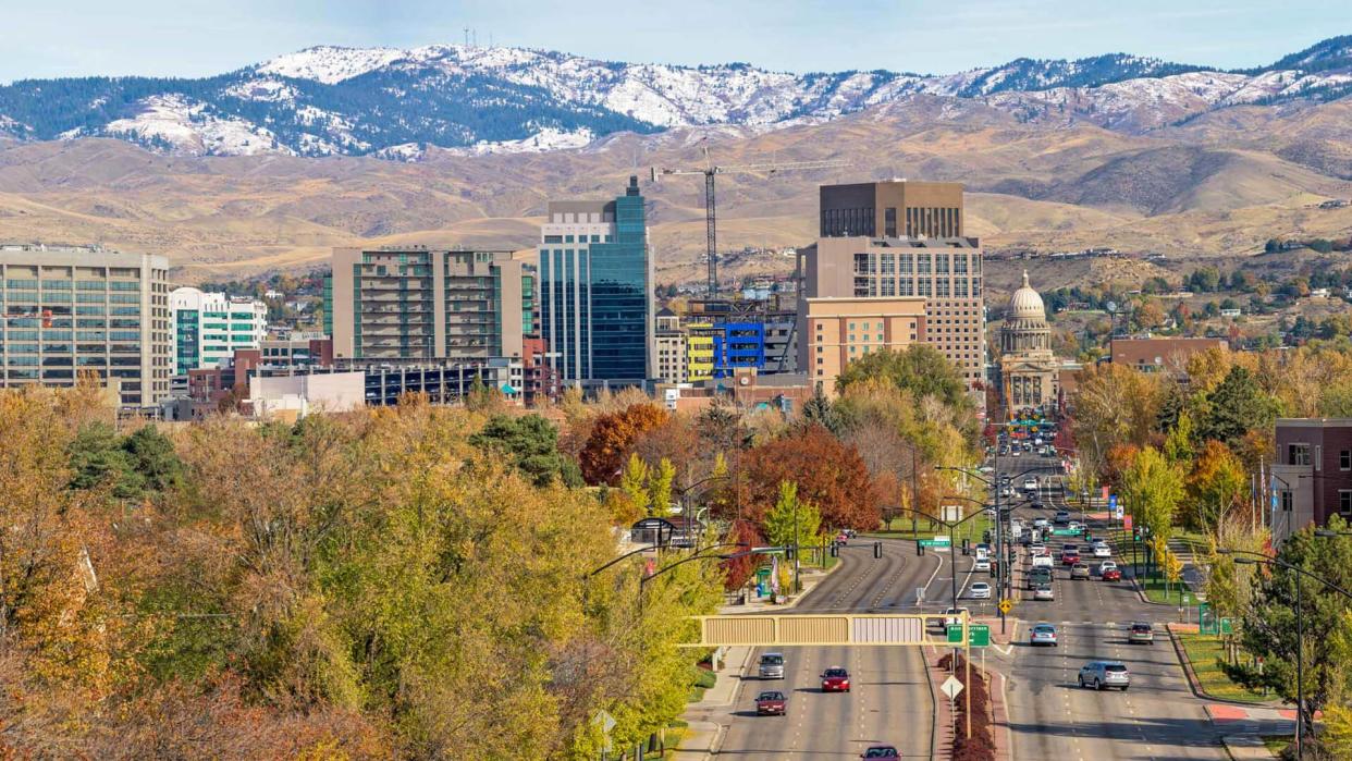 Boise, Idaho, Urban Skyline, City, Autumn.