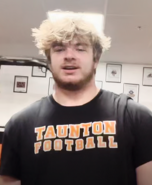 Nathan Laplante is Taunton High School’s 6-foot-3, 275-pound offensive guard.