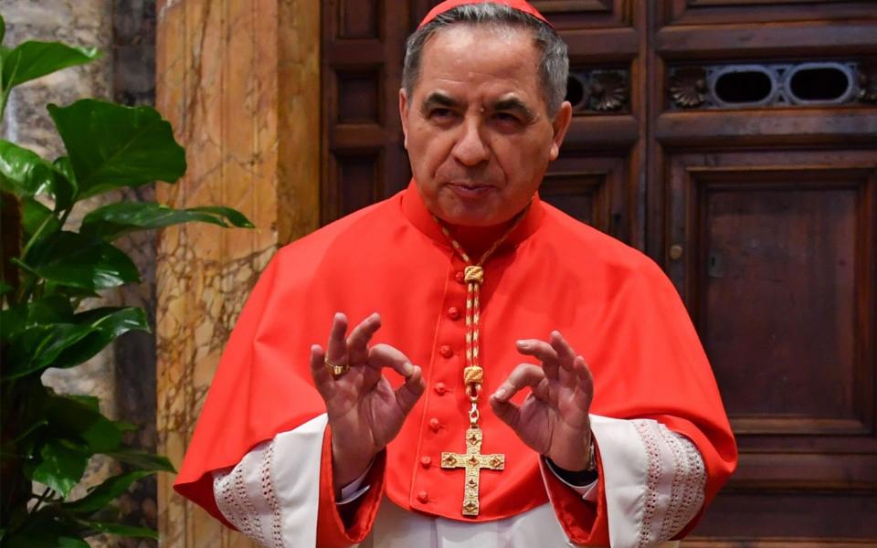 Cardinal Giovanni Angelo Becciu resigned suddenly and unexpectedly - AFP