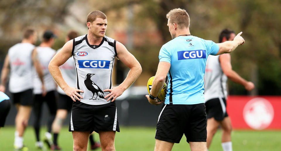 Heath Shaw was traded away from Collingwood early on in Nathan Buckley's tenure as coach. Pic: Getty