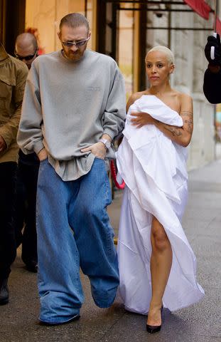 <p>Splash News</p> Doja Cat and Guram Gvasalia on May 5.