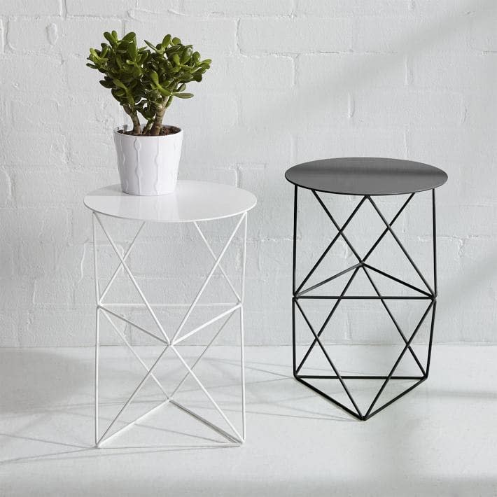 eric trine octahedron side table