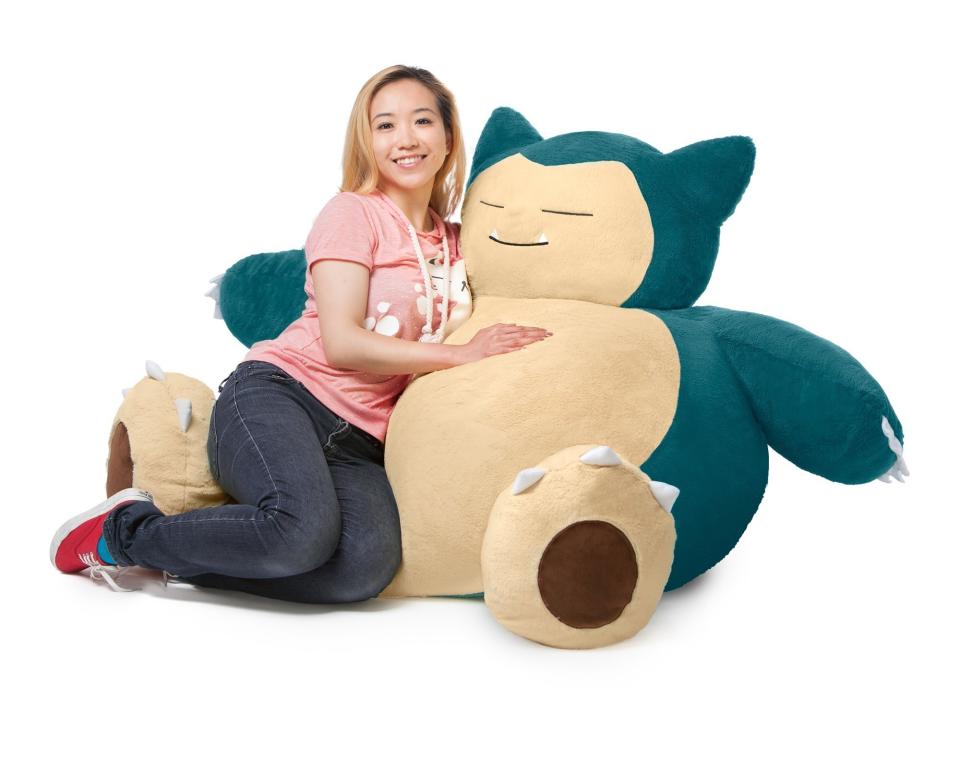 Are you a, shall we say, "husky" person who travels a lot? Surely, the <a href="https://www.fun.com/snorlax-bean-bag-chair.html" target="_blank">beanbag chair featuring a very, very stout Pokemon character</a> is the perfect substitute when you can't be there. With this Snorlax, no one will think you're mean STDs when you say, "gotta catch 'em all."
