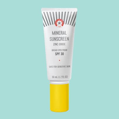 First Aid Beauty mineral sunscreen SPF 30