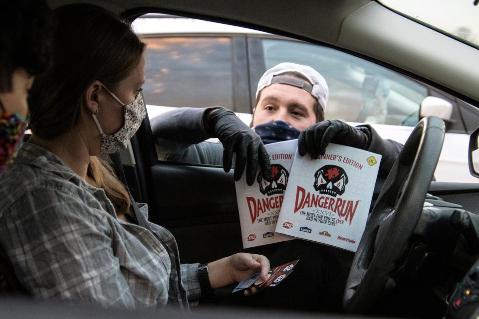 Danger Run participants are provided guidebooks before embarking on a spooky journey built around app-based technology and good old fashioned clue-solving. 10/10/20