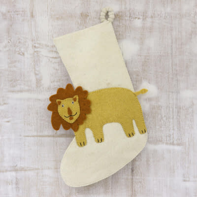 <p><a href="https://go.redirectingat.com?id=74968X1596630&url=https%3A%2F%2Fwww.novica.com%2Fp%2Flion-motif-applique-wool-felt-christmas-stocking%2F347453%2F&sref=https%3A%2F%2Fwww.womansday.com%2Flife%2Fpet-care%2Fg45560286%2Fbest-cat-christmas-stocking%2F" rel="nofollow noopener" target="_blank" data-ylk="slk:Shop Now;elm:context_link;itc:0;sec:content-canvas" class="link ">Shop Now</a></p><p>Lion Motif Applique Wool Felt Christmas Stocking</p><p>novica.com</p><p>$25.99</p><span class="copyright">Novica</span>