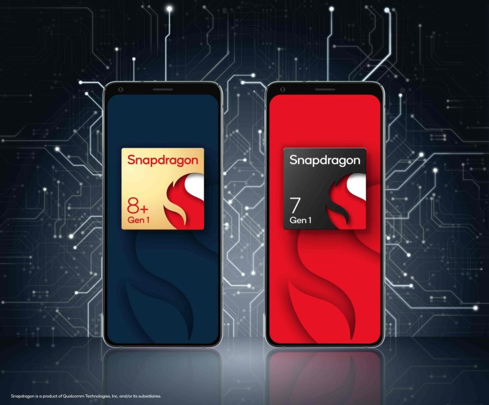 Qualcomm正式揭曉Snapdragon 8+ Gen 1處理器，同步推出Snapdragon 7 Gen 1