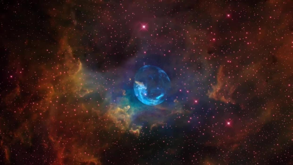  An image of the cosmic superbubble. 