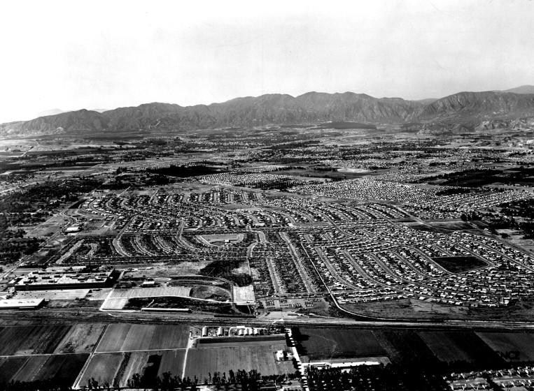 Aerial photograph of the San Fernando Valley in 1953