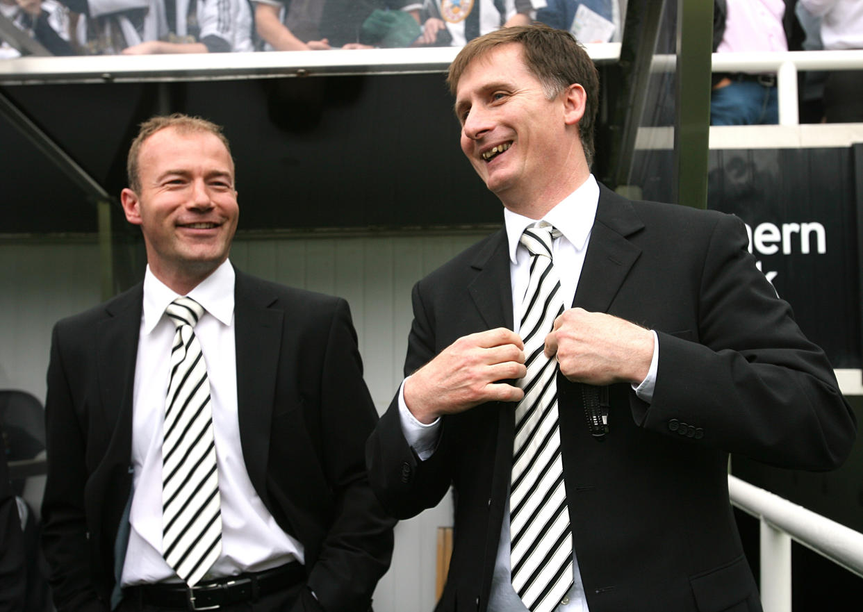 File photo dated 07-05-2006 of (R-L) Newcastle United care-taker manager Glenn Roeder and his assistant Alan Shearer. Issue date: Sunday February 28, 2021..