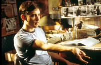 Tobey Maguire as Peter Parker in ‘Spider-Man’ (2002) Real age at the time: 27 - Character age: 17