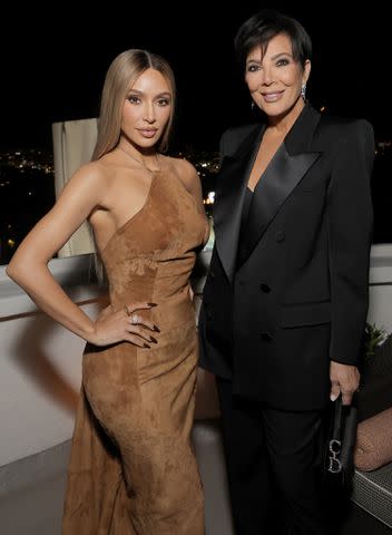 <p>Emma McIntyre/Getty Images</p> Kardashian walked the red carpet with her mom, Kris Jenner