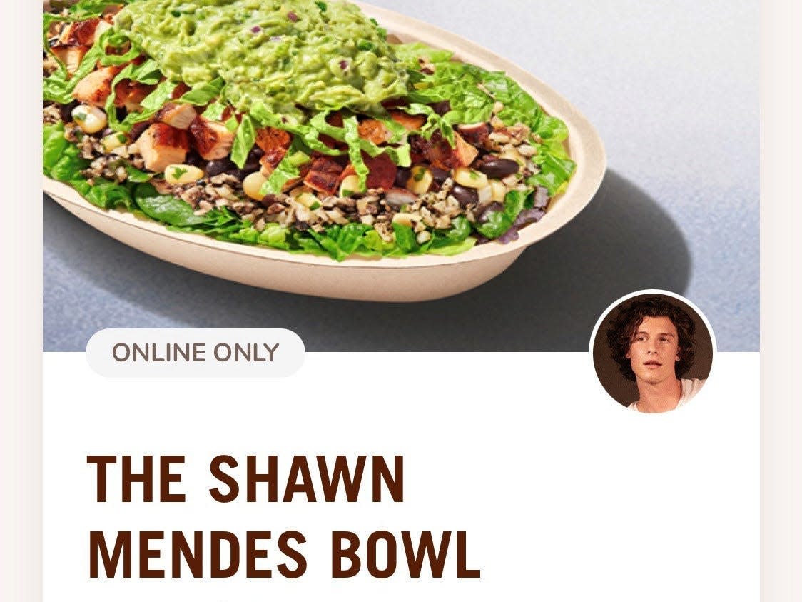 Chipotle Shawn Mendes